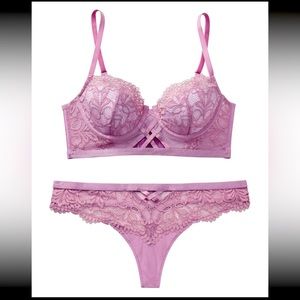 NWT! Diara Contour and Thong Set in blush purple. Gorgeous!
